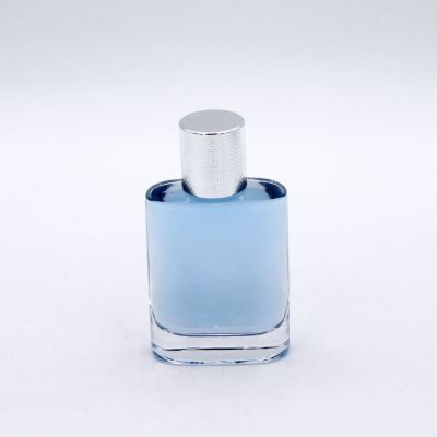 100ml rectangle with round edge transparent glass perfume bottles for sale 