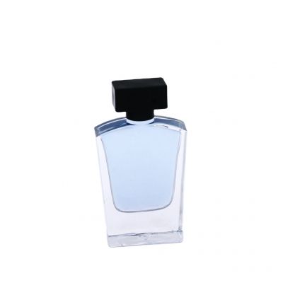 fancy irregular trapezoidal custom high quality glass perfume bottles for sale 