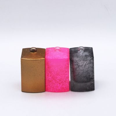 custom high quality square exquisite color painting bottles perfumes wholesale