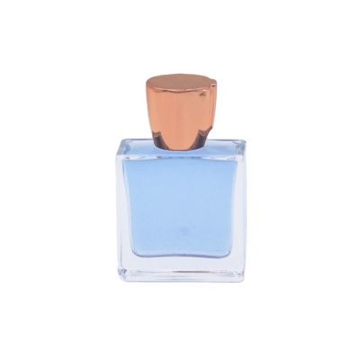 oblate square transparent high quality elegant perfume bottles wholesale 