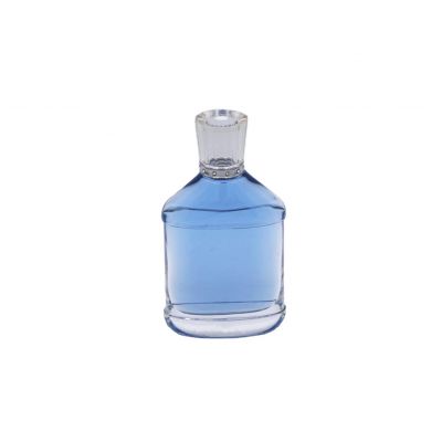 irregular transparent high quality exquisite perfume glass bottles wholesale 
