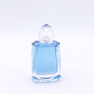 hexagon irregular transparent exquisite high quality perfume glass bottles 