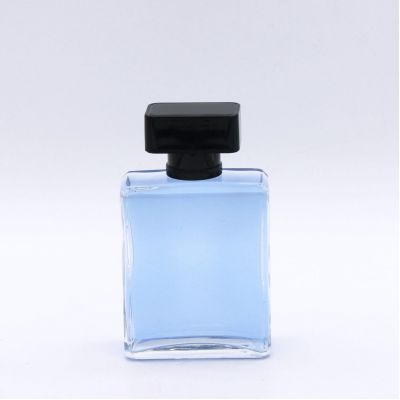 transparent custom high quality elegant long cylindrical empty perfume bottles