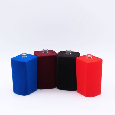 custom silk colorful high quality square empty glass perfume bottles for sale 