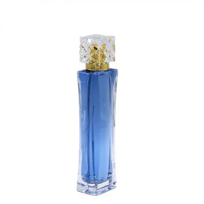 elegant rectangle cylindrical custom empty bottles glass perfume for sale