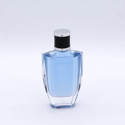 irregular transparent 100ml exquisite perfume custom glass bottles wholesale