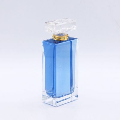 100ml rectangle transparent elegant high quality glass bottles perfume 
