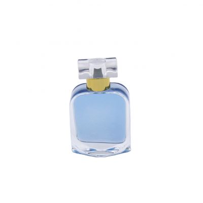 square transparent elegant bottles with round corner wholesale perfume bottles