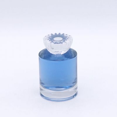 round cylindrical 100ml high quality exquisite custom glass bottles perfumes 