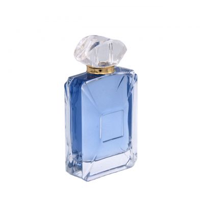 exquisite transparent custom high quality glass perfume bottle 100ml for sale 