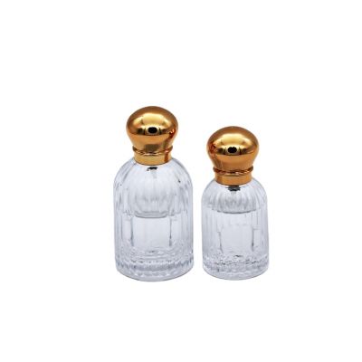 transparent cambered corner cylindrical different sizes perfume bottles 