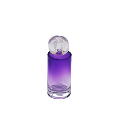 gradual coating purple high quality cosmetic empty perfume glass bottle 100ml