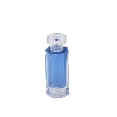 supplier design hexagon shaped empty glass cosmetic clear perfume bottles 
