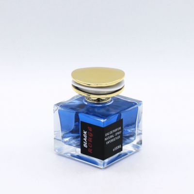 exquisite square custom decal perfume glass bottles wholesale for sale 