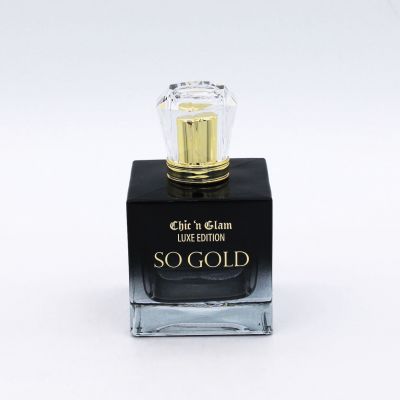 high quality fancy square empty glass perfume bottle for sale 