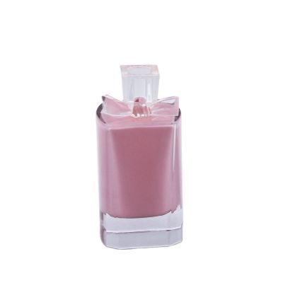 custom pink empty cosmetic perfume fragrance container 100ml glass bottle 