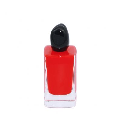 new design inner painting empty cosmetic clear spray perfume bottle 100 ml glass 