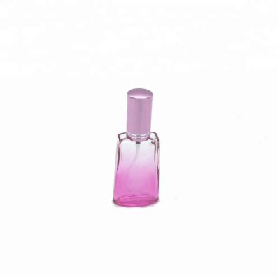 15ml gradual colored small size glass perfume bottles with aluminium gold cap