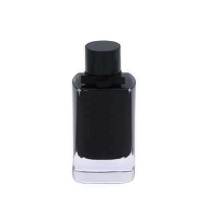 empty high-end black cosmetics spray glass container 100ml perfume bottle