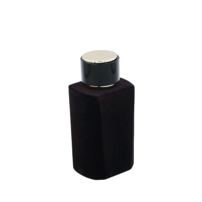 velvet material empty cosmetic perfume 100ml glass bottles wholesale 