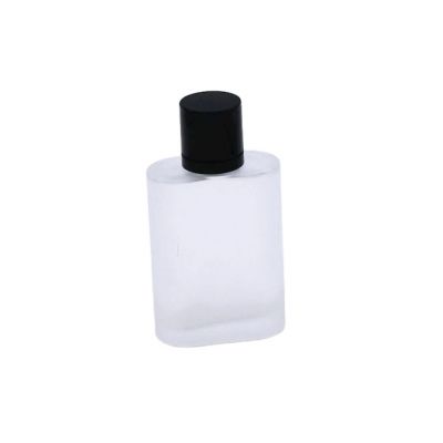 fancy 100ml empty perfume cosmetic packaging non-spill frosted glass bottles