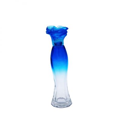 gradual coating blue 30ml fancy empty cosmetic clear glass perfume bottles 