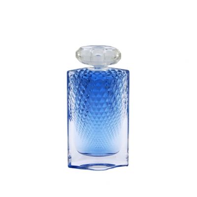 wholesale 100ml empty spray perfume clear glass cosmetic bottles with lid 
