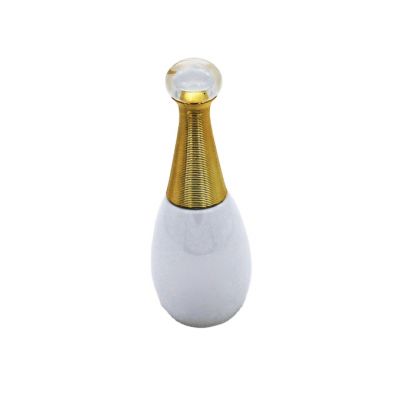 design portable high quality empty white cosmetic spray 50ml glass perfume bottle 