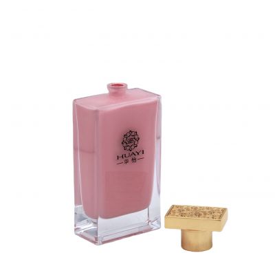 painting coating inside pink cosmetic spray glass luxury perfume bottles 100ml