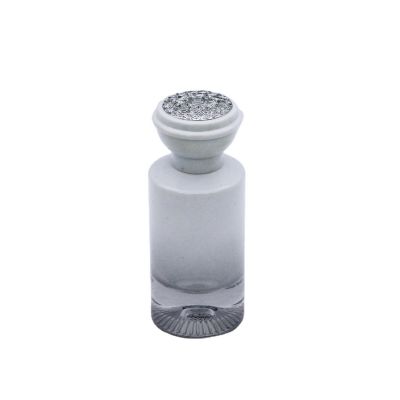 hot sale good quality white empty cylinder cosmetic spray glass perfume bottle 50ml 