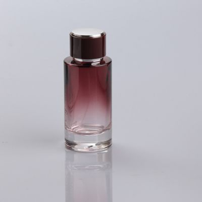 100ml new cylinder red color glass perfume spray bottle 