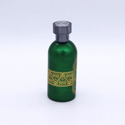 suppliers design uv electroplating green empty cosmetic boston 100ml perfume glass bottle