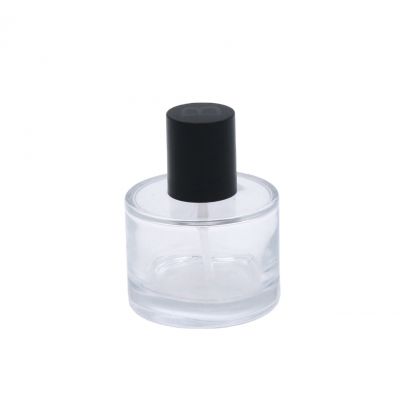 wholesale high quality cosmetic packaging 50ml clear glass empty perfume bottle 
