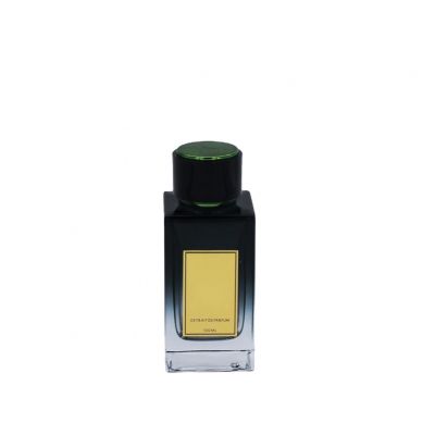 wholesale gradual coating black empty cosmetic glass perfume 100ml spray bottle 