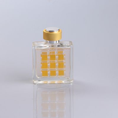 100ml new special square color empty glass bottle perfume 