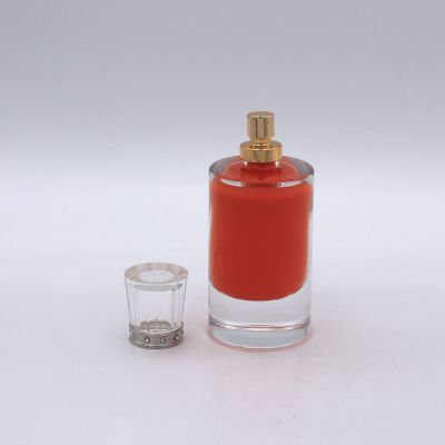 suppliers painting coating inside empty cosmetic perfume container luxury glass bottle 