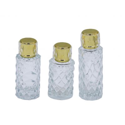 manufacturer cylinder clear glass cosmetic packaging 30ml 50ml 100ml empty perfume bottle 