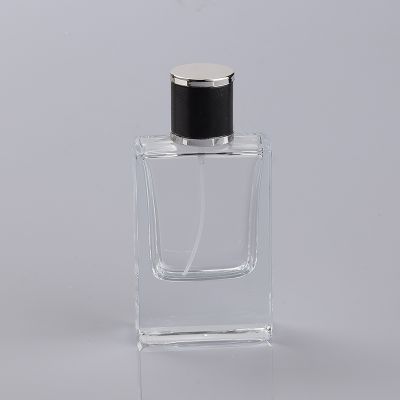 Professional 50ml brand custom empty perfume bottles with leather cap 