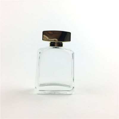 100ml men's empty glass wholesale perfume bottles with gold cap 