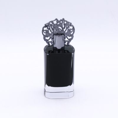 custom made painting coating inside empty high end cosmetic perfume bottle 100ml glass