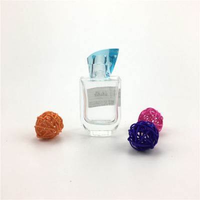empty 50ml glass special shape spray pump perfume bottle 