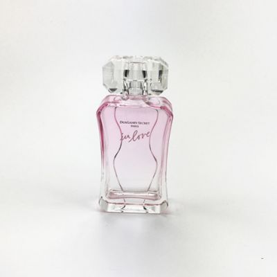 50ml colored glass woman perfume bottle with surlyn cap