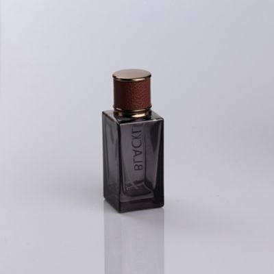 50ml color glass spray square perfume bottle 