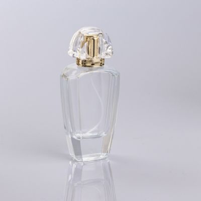 hot sale elegant clear 50 ml perfume glass bottle 