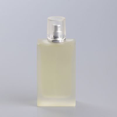 Wholesale china refillable glass 85ml frosted perfume bottle 