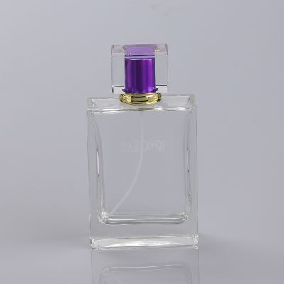 empty clear glass female perfume packaging bottles 