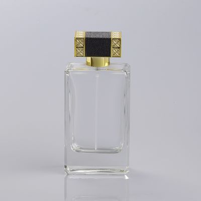 100ml unique design luxury perfume glass bottle with beautiful cap 