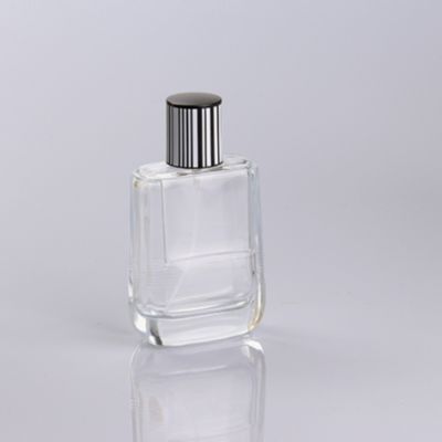 square shape clear empty fancy glass perfume bottles 50 ml 