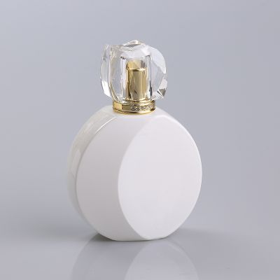 china 100ml white color glass special perfume bottle luxury 