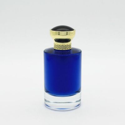 wholesale supplier fancy clear empty spray cylinder perfume bottle 100ml glass